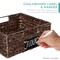 Best Choice Products Set of 4 13in Woven Water Hyacinth Pantry Baskets w/ Chalkboard Label, Chalk Marker